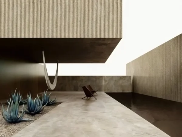 Πάνελ Τοίχου PU Roundline Lightstone [1.2×0.6m]