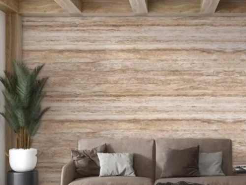 Πάνελ Τοίχου Flexible Travertine Roman Yellow [1.2×0.6m]