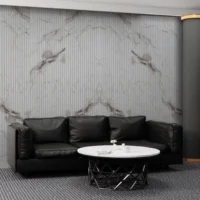 Πάνελ Τοίχου Flexible Ripple Golden Carrara Marble [3×0.6m]