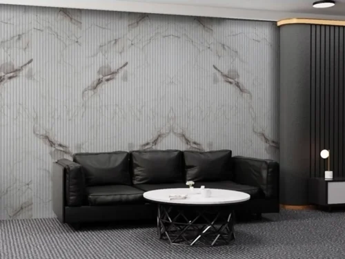 Πάνελ Τοίχου Flexible Ripple Golden Carrara Marble [3×0.6m]