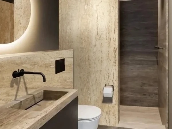 Επένδυση Τοίχου Flexible Travertine Italian White [2.9×1.2m]